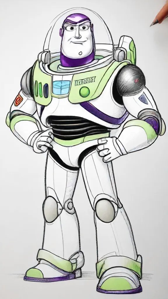 Buzz Lightyear Drawing Sketch Picture