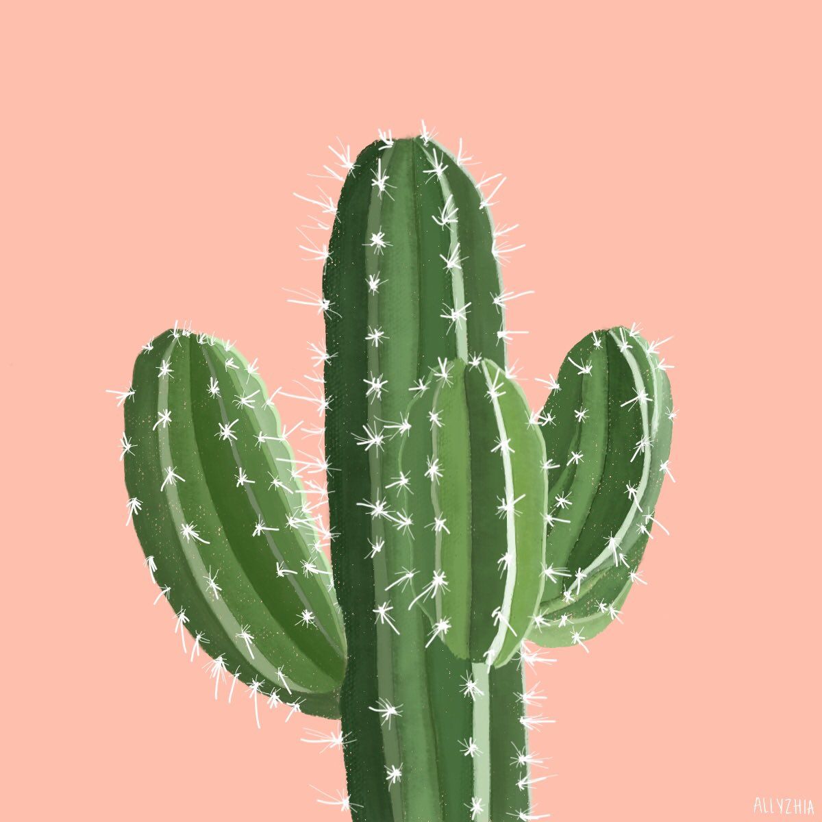 Cactus Drawing Intricate Artwork