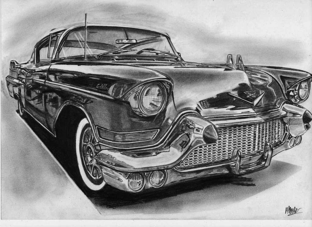 Cadillac Drawing Fine Art