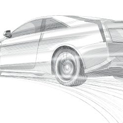 Cadillac Drawing Modern Sketch