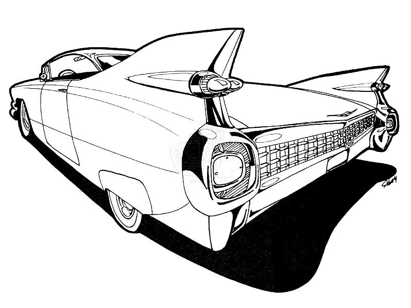 Cadillac Drawing Photo