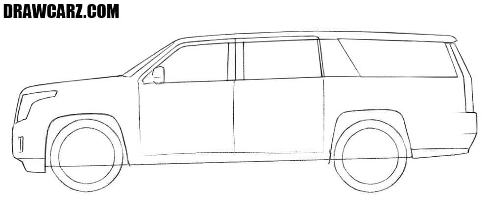 Cadillac Drawing Sketch