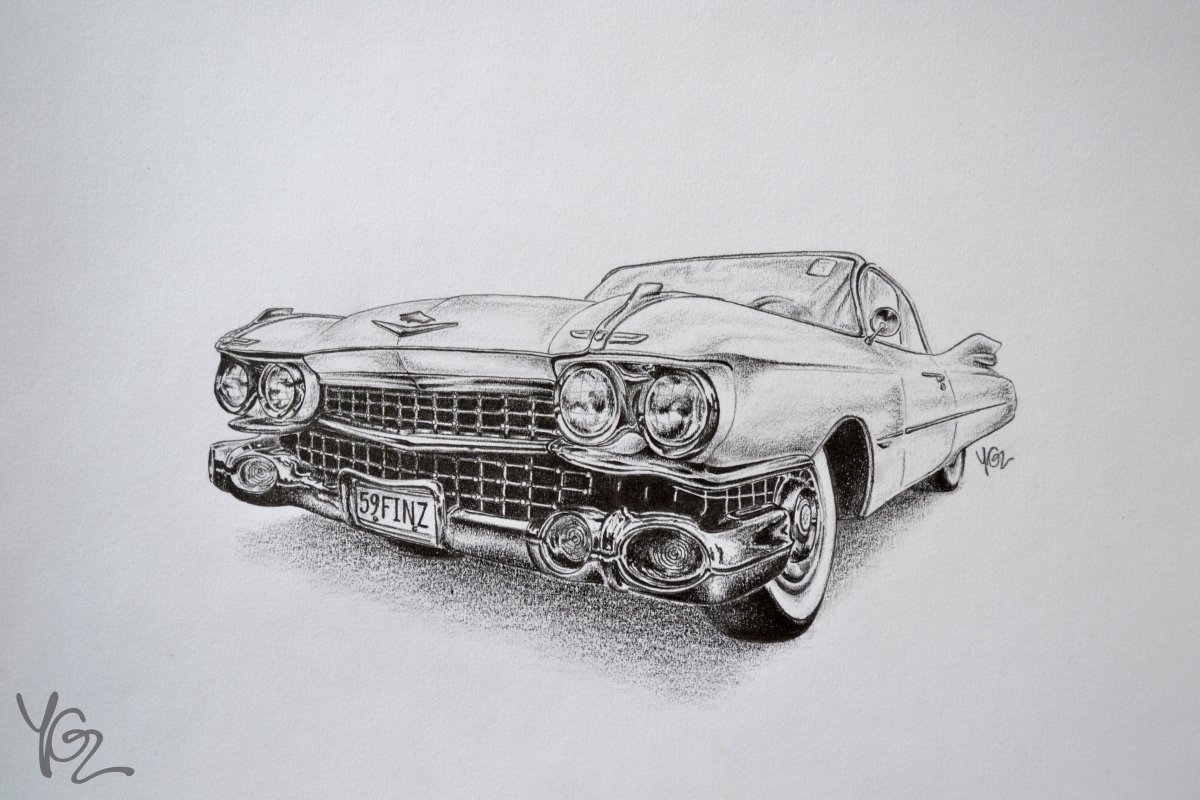 Cadillac Drawing Stunning Sketch