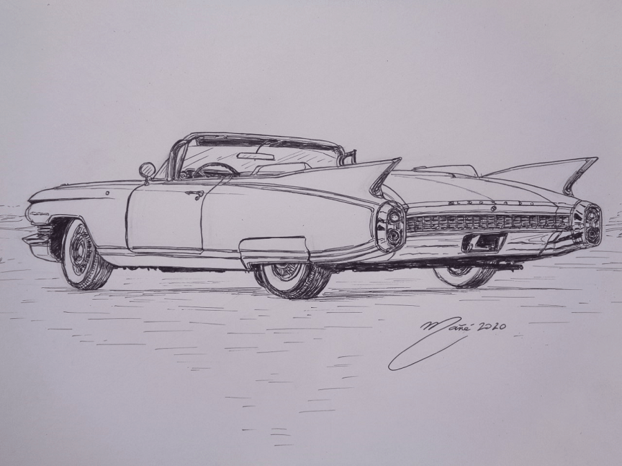 Cadillac Drawing