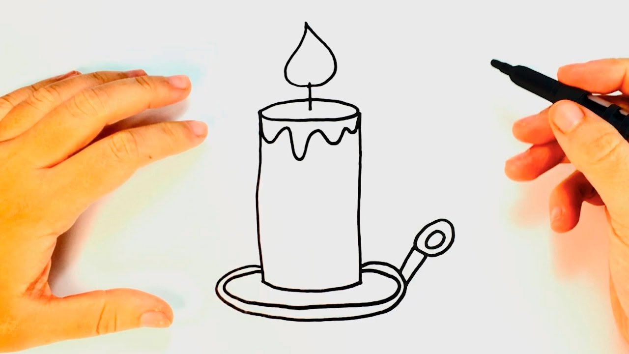 Candle Drawing Creative Style