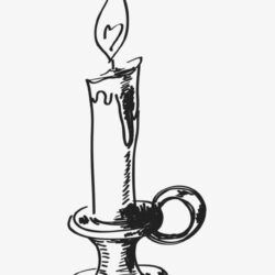 Candle Drawing Image