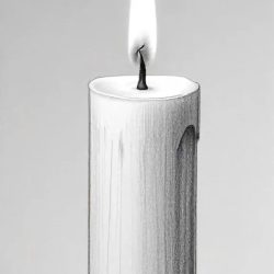 Candle Drawing Sketch Photo