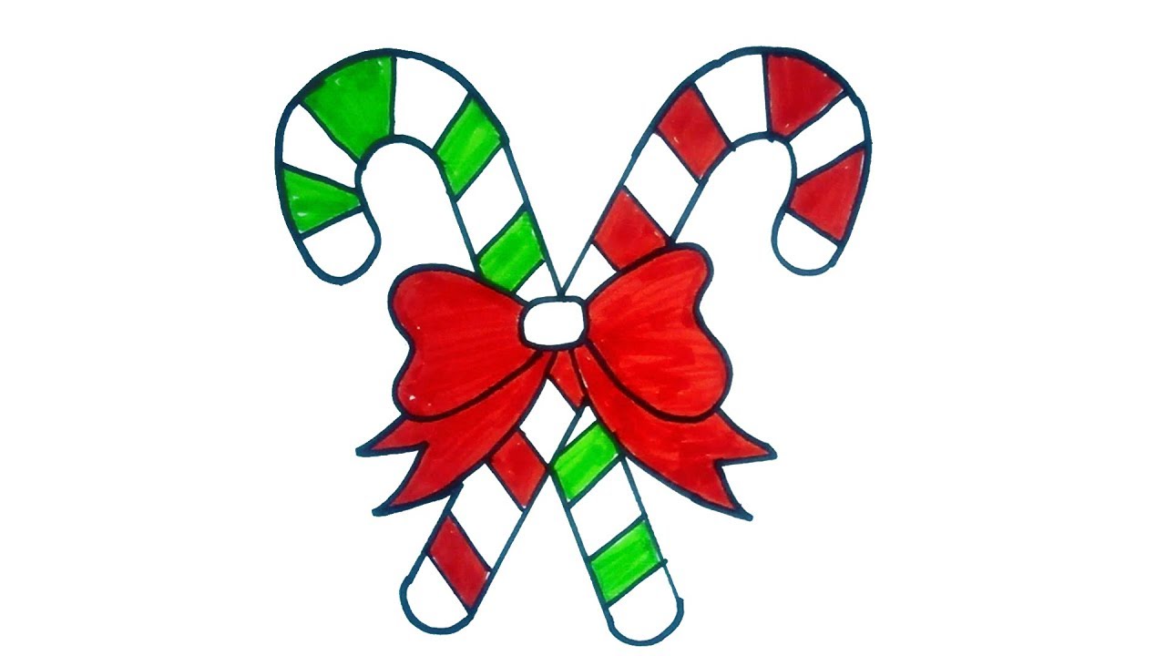Candy Cane Drawing Art