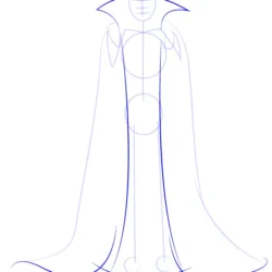 Cape Drawing Detailed Sketch