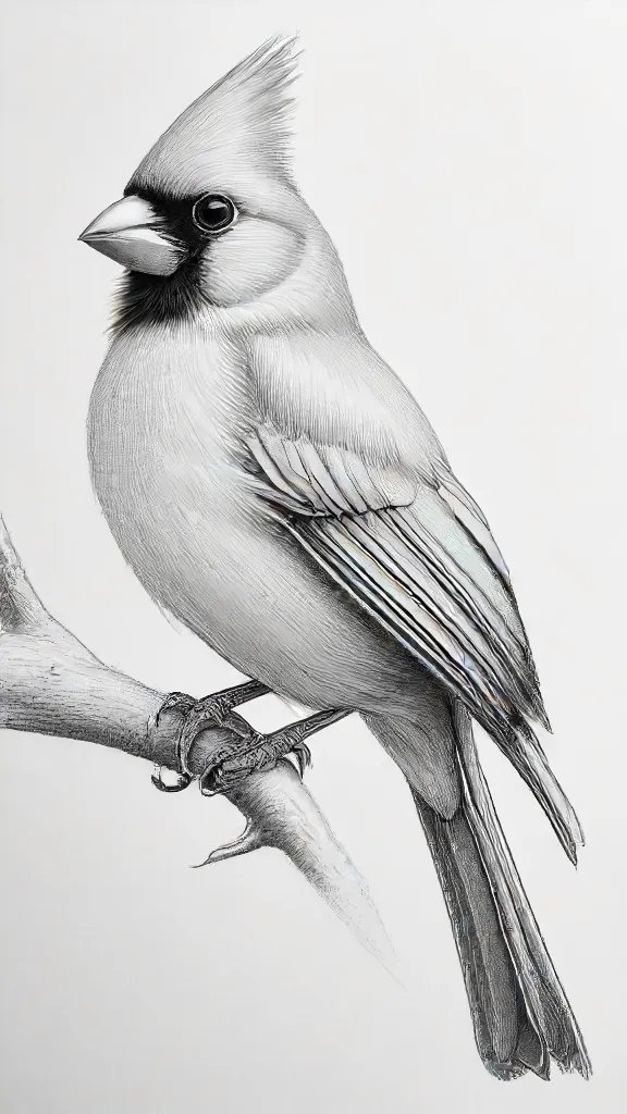 Cardinal Drawing Art Sketch Image