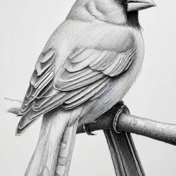 Cardinal Drawing Easy Sketch