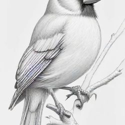 Cardinal Drawing Sketch Image