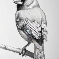 Cardinal Drawing Sketch Photo