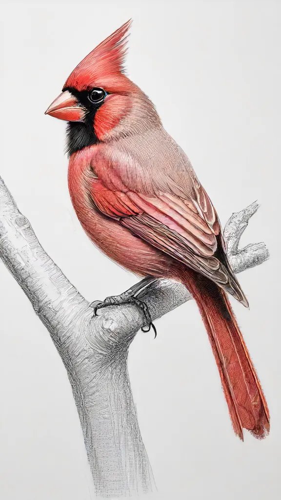 Cardinal Drawing Sketch Picture