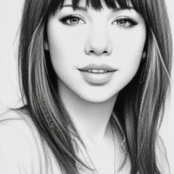 Carly Rae Jepsen Drawing Sketch Photo