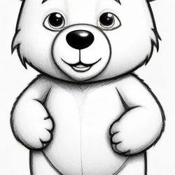 Cartoon Bear Drawing Art Sketch Image