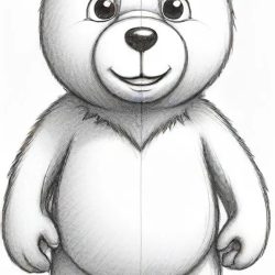 Cartoon Bear Drawing Easy Sketch