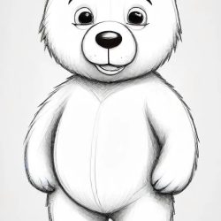 Cartoon Bear Drawing Sketch Image