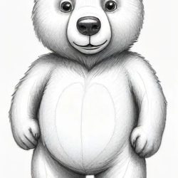 Cartoon Bear Drawing Sketch Photo