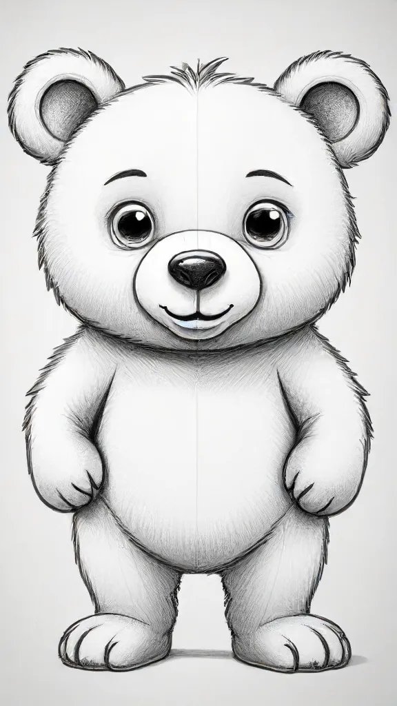 Cartoon Bear Drawing Sketch Picture