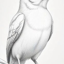 Cartoon Bird Drawing Easy Sketch