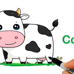 Cartoon Cow Drawing Hand drawn Sketch