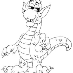 Cartoon Dragon Drawing Modern Sketch