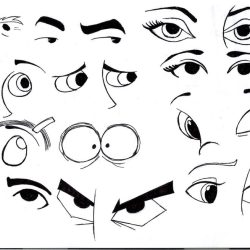 Cartoon Eyeball Drawing Sketch