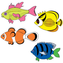 Cartoon Fish Drawing Realistic Sketch