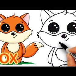 Cartoon Fox Drawing