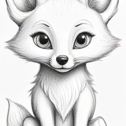 Cartoon Fox Drawing Art Sketch Image