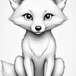 Cartoon Fox Drawing Easy Sketch