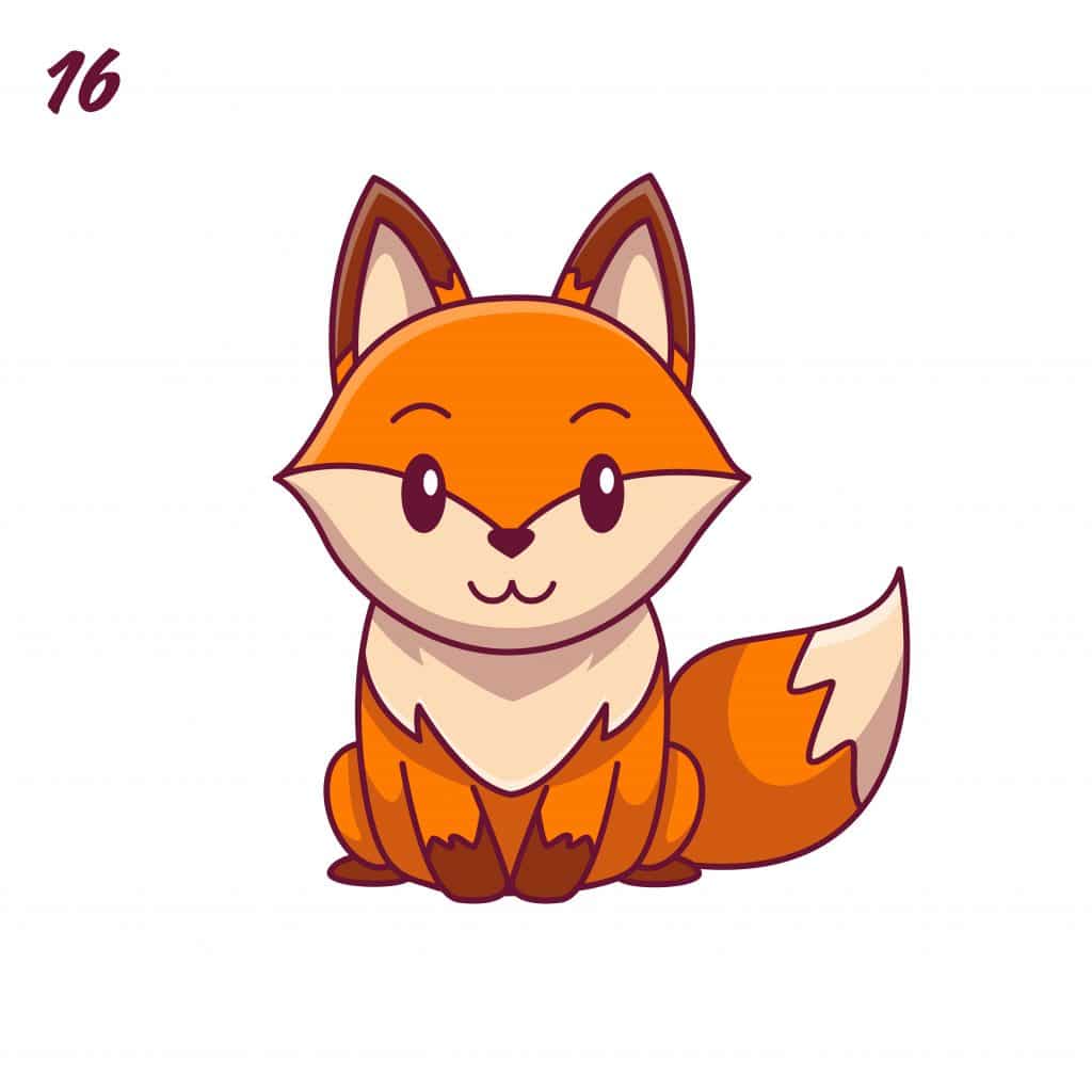 How to Draw Cartoon Fox Drawing Step by Step Guide - Drawing All