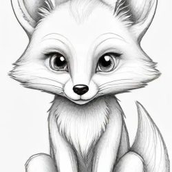 Cartoon Fox Drawing Sketch Picture