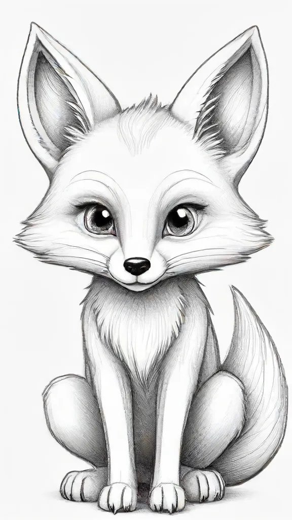 Cartoon Fox Drawing Sketch Picture