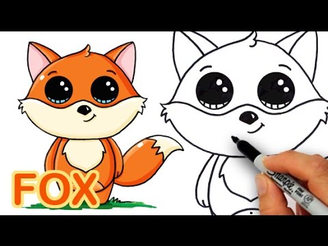 Cartoon Fox Drawing