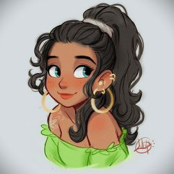 Cartoon Girl Drawing Art