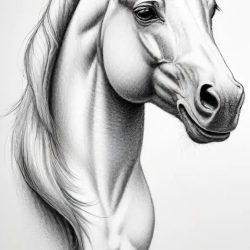 Cartoon Horse Drawing Art Sketch Image