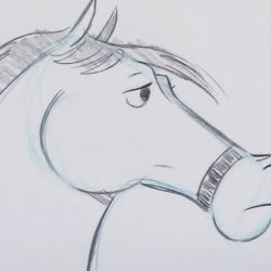 Cartoon Horse Drawing Modern Sketch