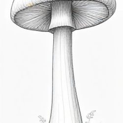 Cartoon Mushroom Drawing Sketch Image