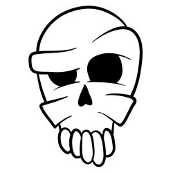 Cartoon Skull Drawing Modern Sketch