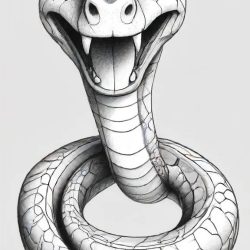 Cartoon Snake Drawing Art Sketch Image