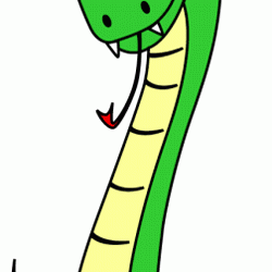 Cartoon Snake Drawing Artistic Sketching