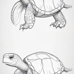 Cartoon Turtle Drawing Art Sketch Image