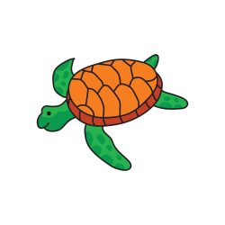 Cartoon Turtle Drawing Hand drawn