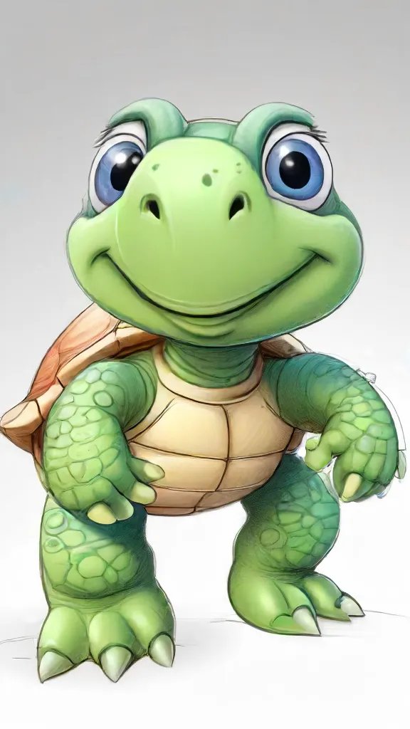 Cartoon Turtle Drawing Sketch Picture