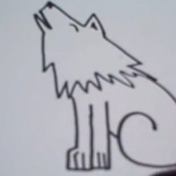 Cartoon Wolf Drawing Art