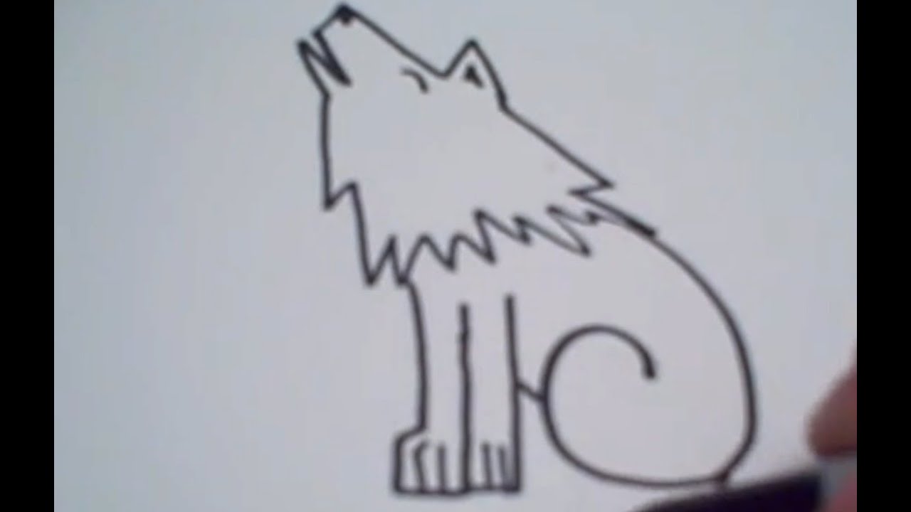 Cartoon Wolf Drawing Art