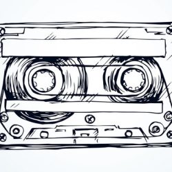 Cassette Tape Drawing Amazing Sketch