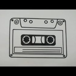 Cassette Tape Drawing Realistic Sketch